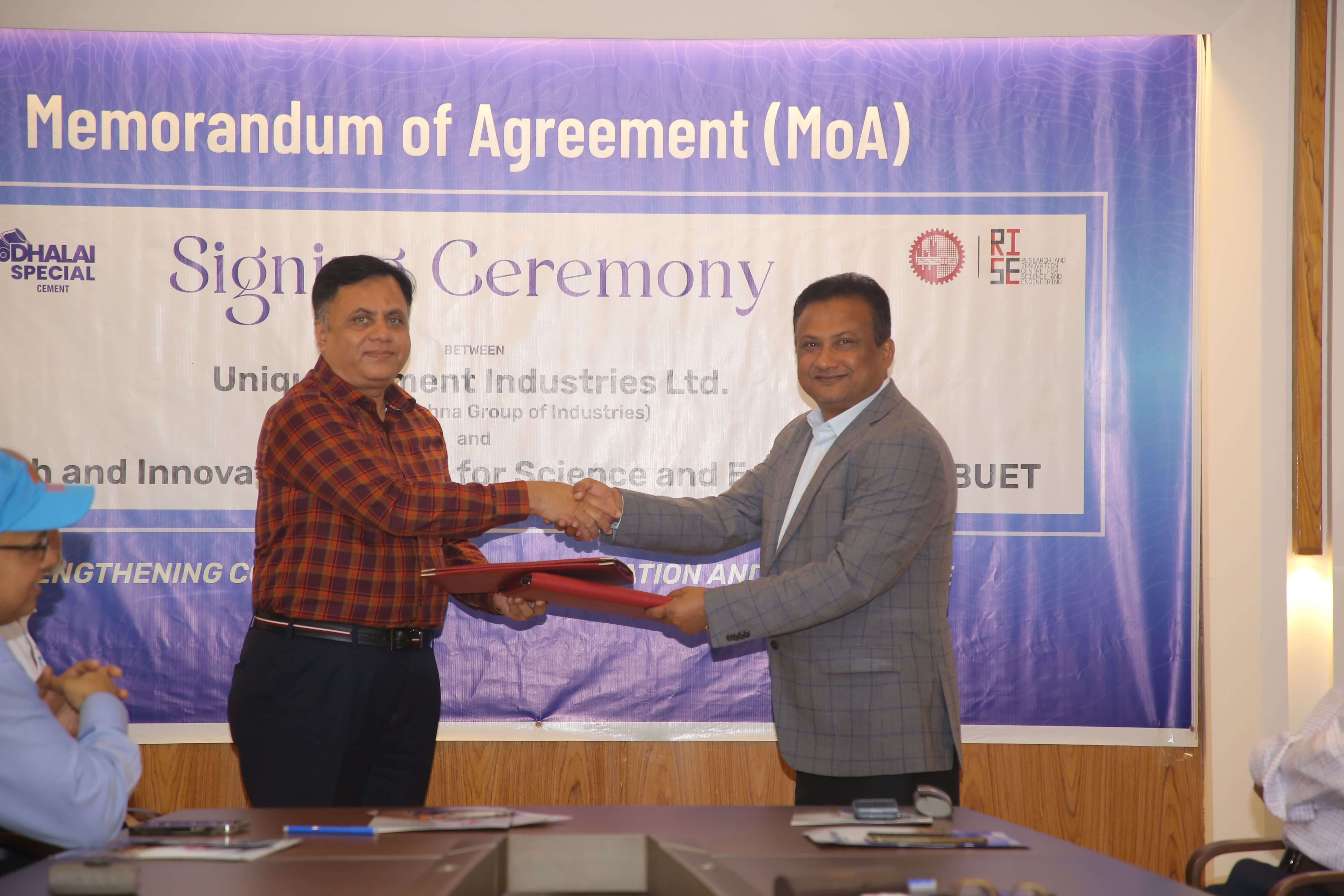 MoA Signing Ceremony between UCIL and RISE, BUET